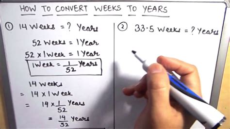 How to Convert 200 Weeks into Years