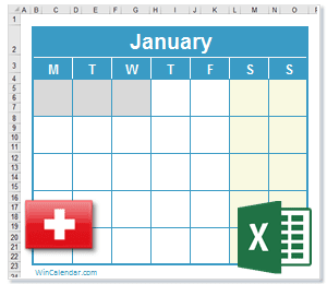 2025 Excel Calendar With Festive And National Holidays Switzerland 2025 Excel Calendar With Festive And National Holidays Switzerland