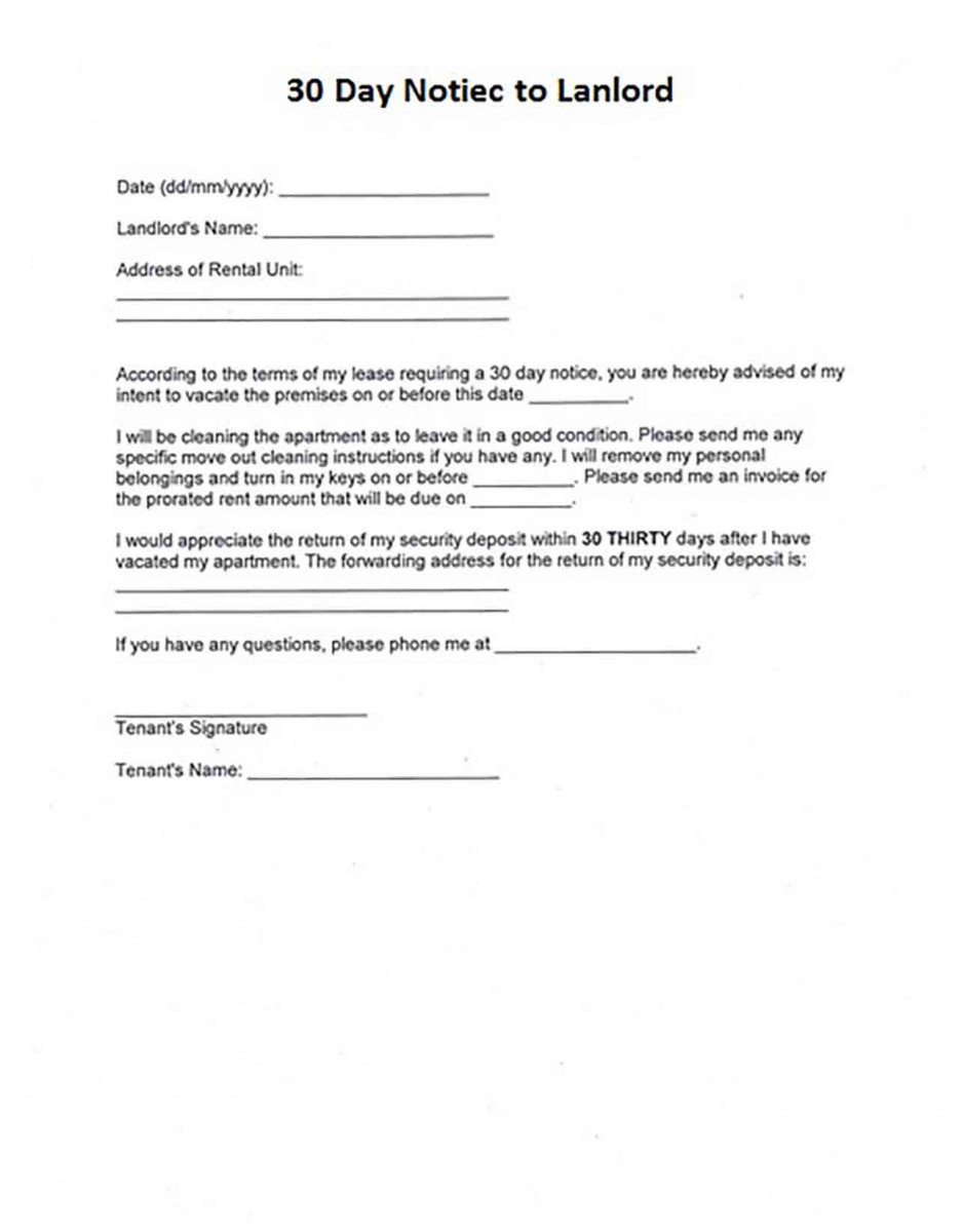 The Ultimate Guide: 30-Day Notice Template