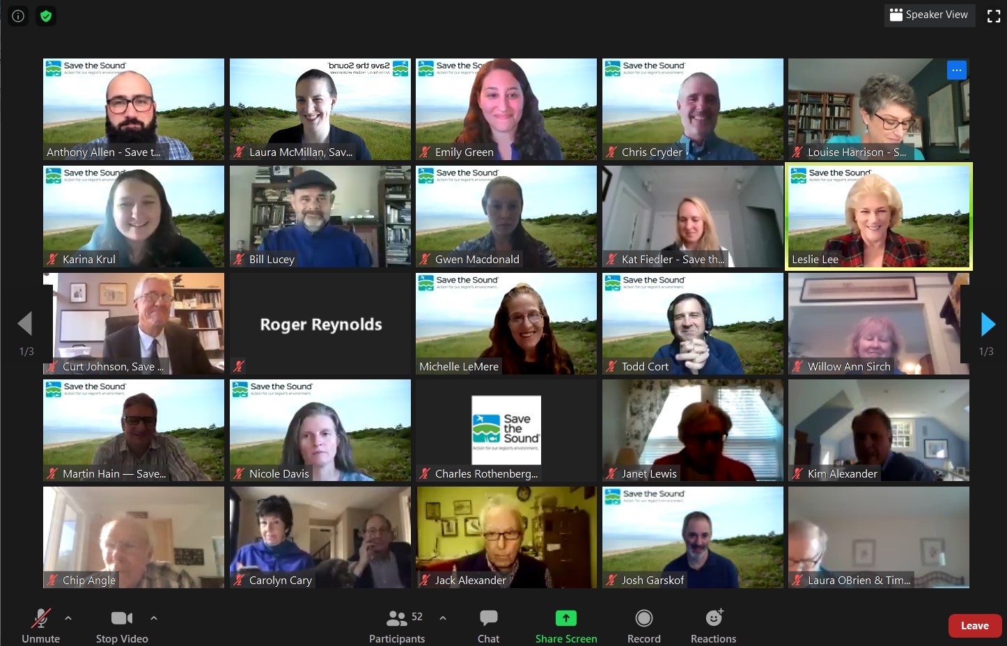 Annual Meeting 2020 Zoom Screenshot Save The Sound Annual Meeting 2020 Zoom Screenshot Save The Sound