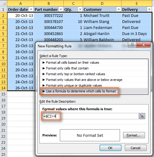 Apply Conditional Formatting To An Entire Row Color Row Based On Cell Value