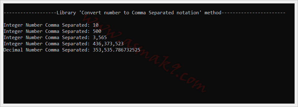 C Net How To Convert Number To Comma Separated Notation Asma S Blog C Net How To Convert Number To Comma Separated Notation Asma S Blog