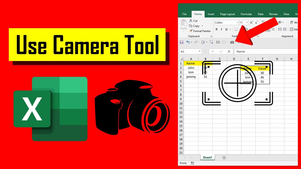 Discover the Camera Tool's Excel Magic