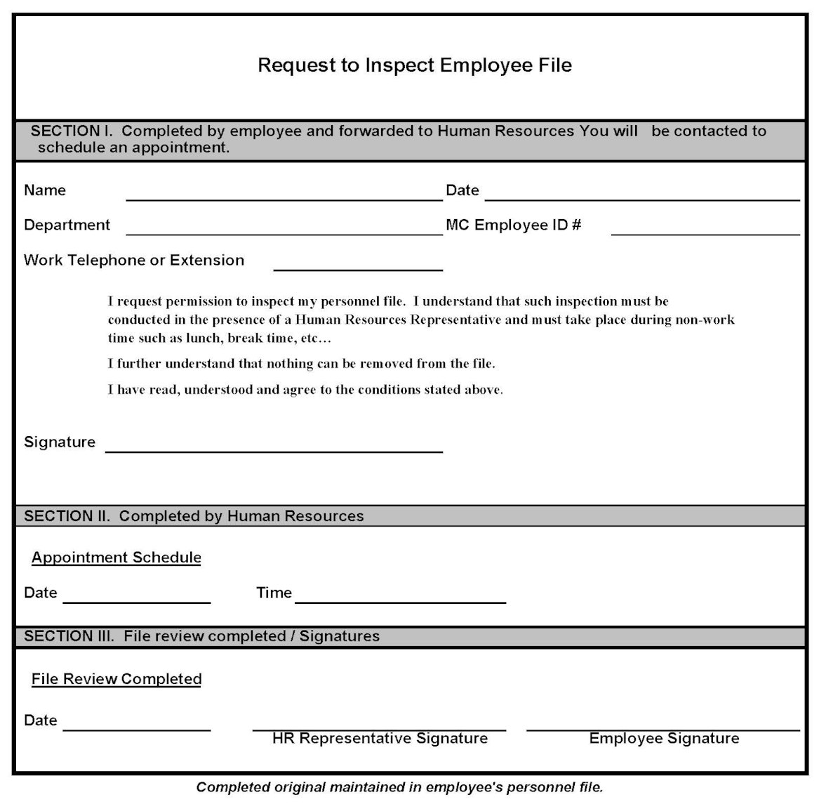 Your Rights: Accessing Your Employee File Post-Termination