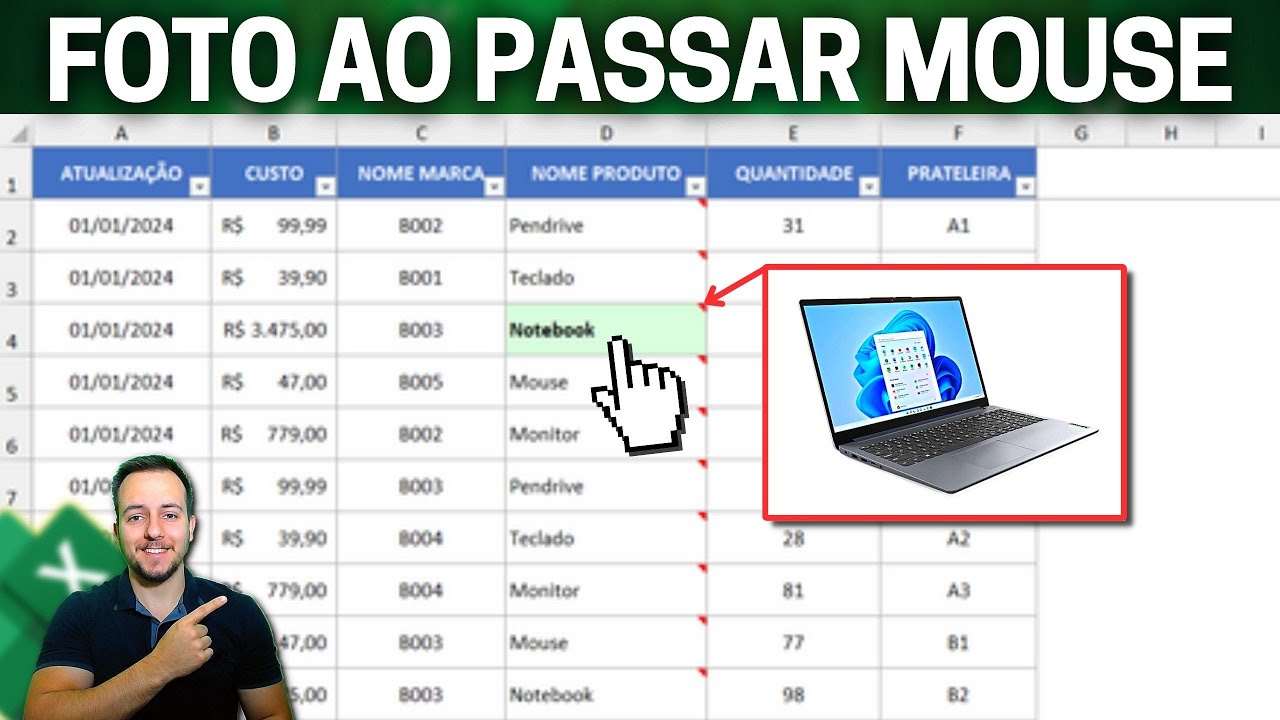 Como Fazer Planilha Com Foto No Excel Mostrar Imagem Autom Tica Ao Passar O Mouse Sobre A Como Fazer Planilha Com Foto No Excel Mostrar Imagem Autom Tica Ao Passar O Mouse Sobre A