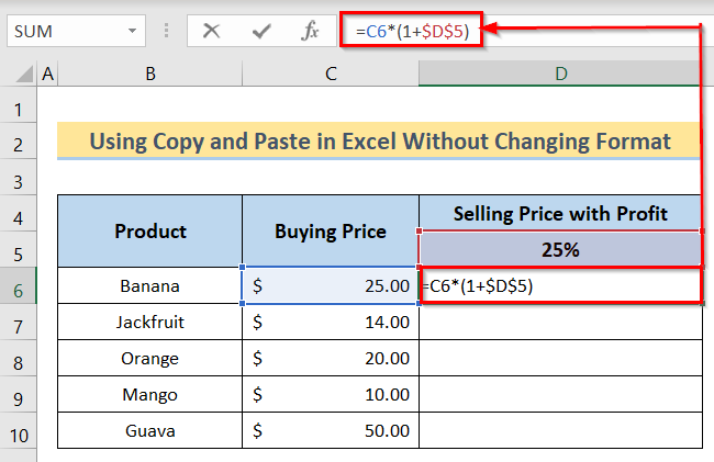 Excel Formula Copying Tips