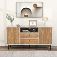 Costway Buffet Sideboard Versatile Tv Stand With Sliding Tambour Doors 2 Storage Drawers White Costway Buffet Sideboard Versatile Tv Stand With Sliding Tambour Doors 2 Storage Drawers White