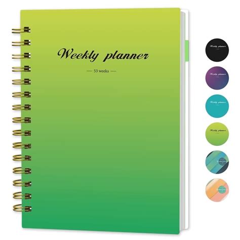 Daily Planner Undated Weekly Monthly 53 Weeks 8 4 X 6 Start Anytime A5 Agenda Planner For