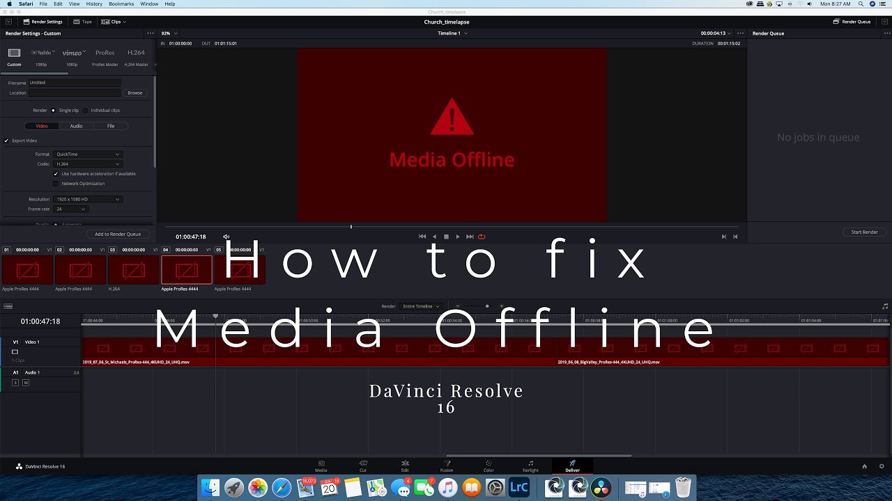 Quick Guide: Resolve Media Offline