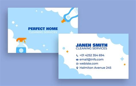 Inspiring Designs: House Cleaning Business Cards
