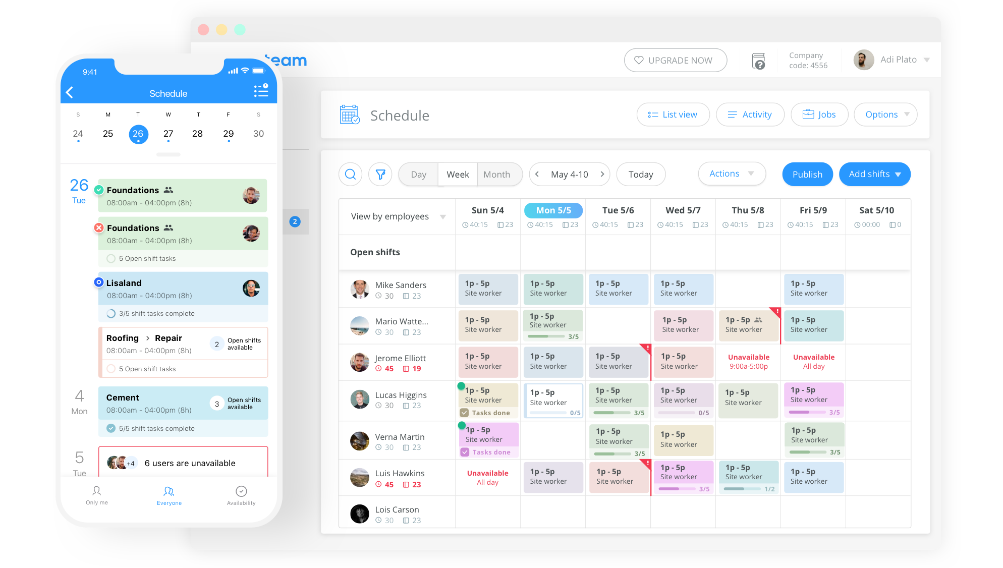 Employee Shift Schedule App Employee Shift Schedule App