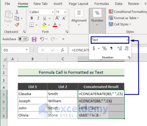 Excel CONCAT: Why It's Not Working