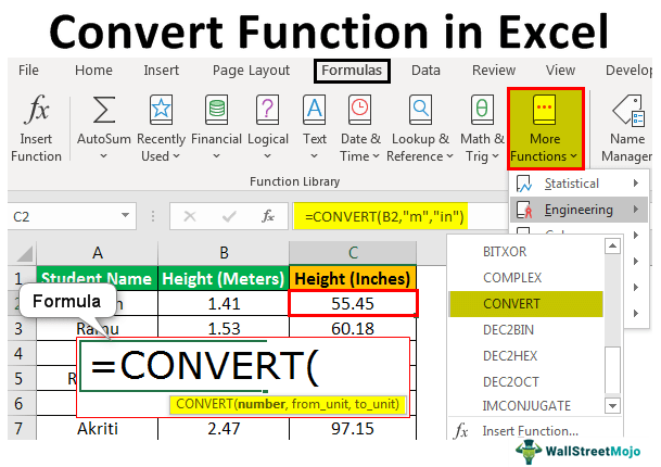 Excel Convert Function Exceljet, 53% Off Excel Convert Function Exceljet, 53% Off