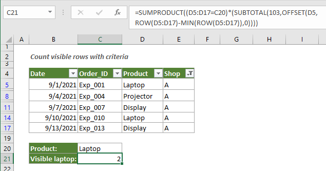 Master Excel: Count Visible Rows in a Snap