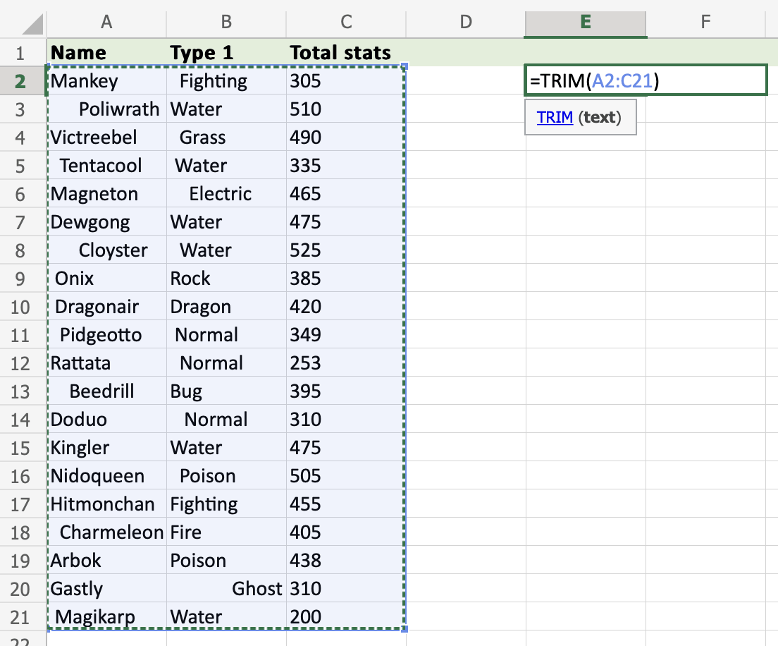 Excel Function Trim All Spaces At Amanda Hamilton Blog Excel Function Trim All Spaces At Amanda Hamilton Blog