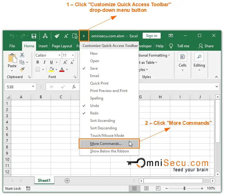 Fix Your Excel: Resetting Quick Access Toolbar