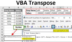 Mastering Excel VBA: Transpose Range Techniques
