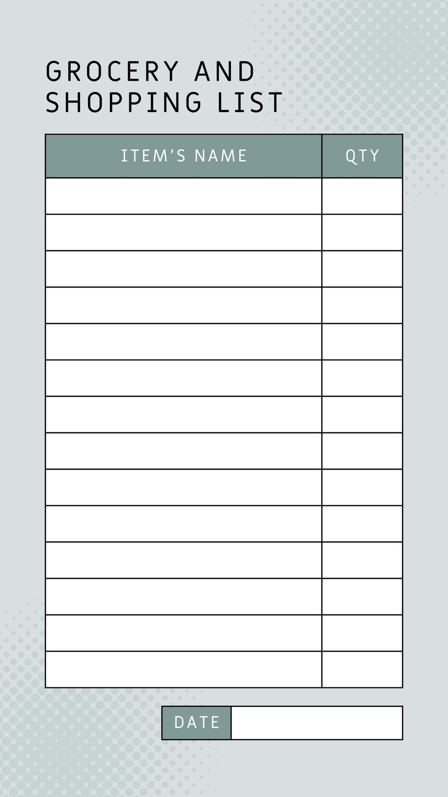 Free Printable And Customizable Grocery List Templates Canva Free Printable And Customizable Grocery List Templates Canva