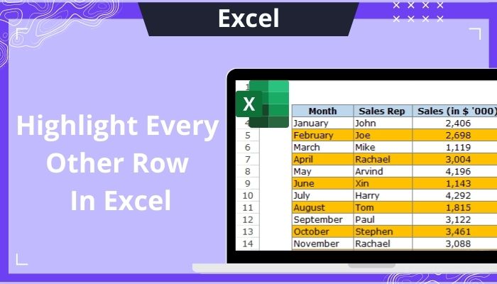 Highlight Every Other Row In Excel Color Alternate Rows 24