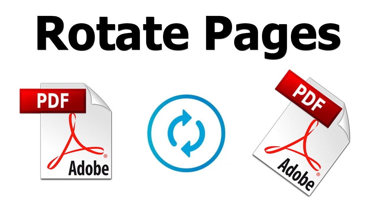 How Do I Rotate Pages On Pdf In Adobe Acrobat Pro Dc Youtube