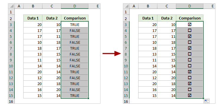 How To Convert True False To Checkbox In Excel How To Convert True False To Checkbox In Excel