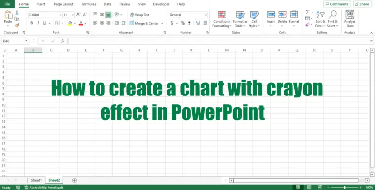 How To Create A Chart With Crayon Effect In Excel How To Create A Chart With Crayon Effect In Excel