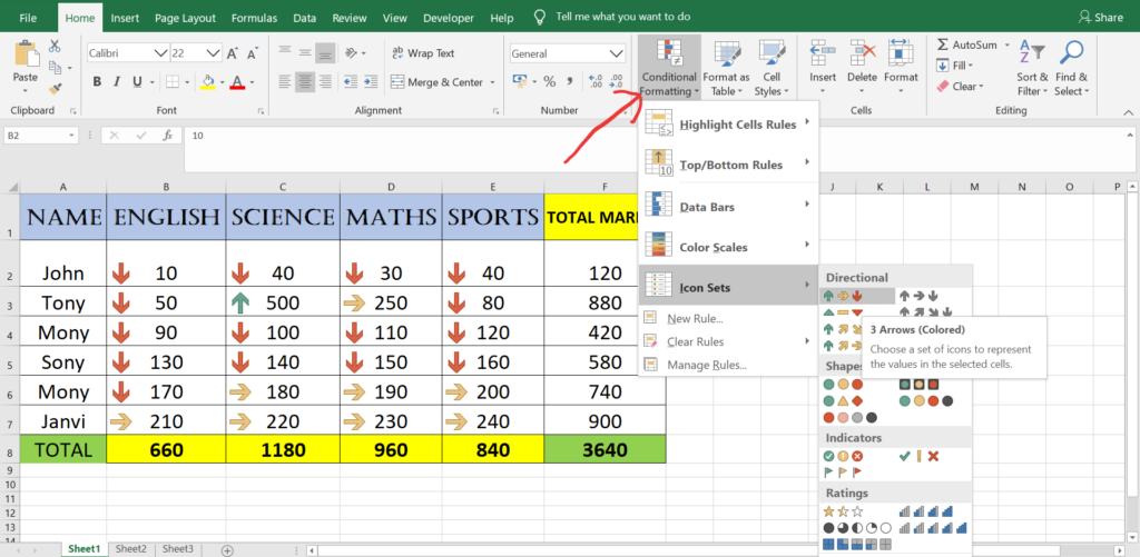 How To Create Excel Icon Sets Conditional Formatting In Google Sheets Metricforward How To Create Excel Icon Sets Conditional Formatting In Google Sheets Metricforward