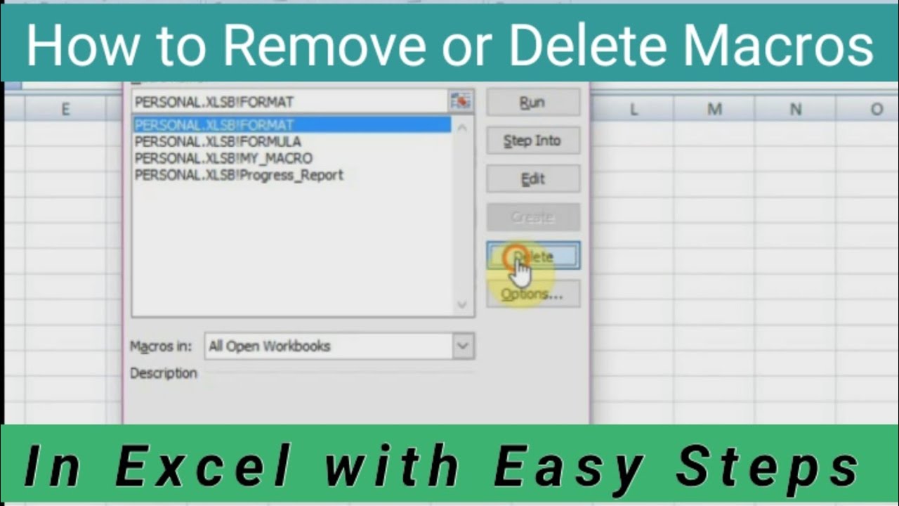 4 Quick Ways to Delete Macros