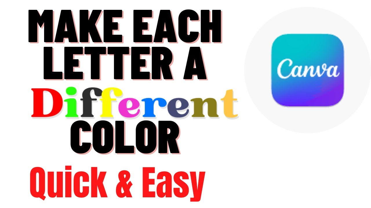 Canva's Guide: Colorful Letter Effects