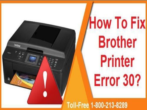 How To Fix Brother Printer Error 30 How To Fix Brother Printer Error 30