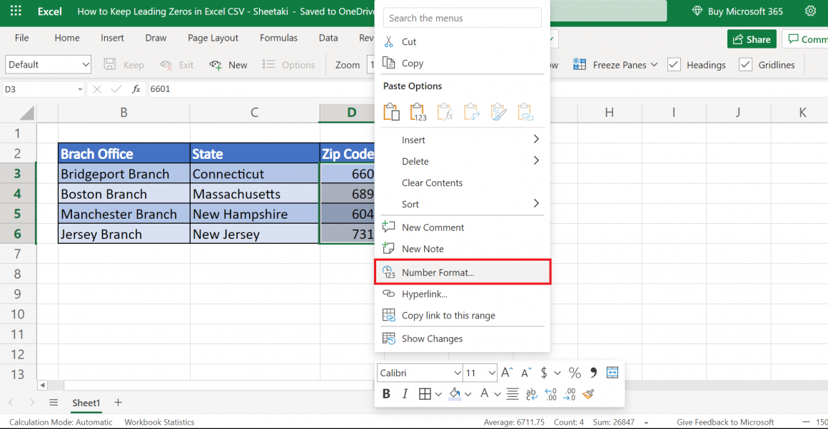 Keep Leading Zeros Intact: CSV Tips