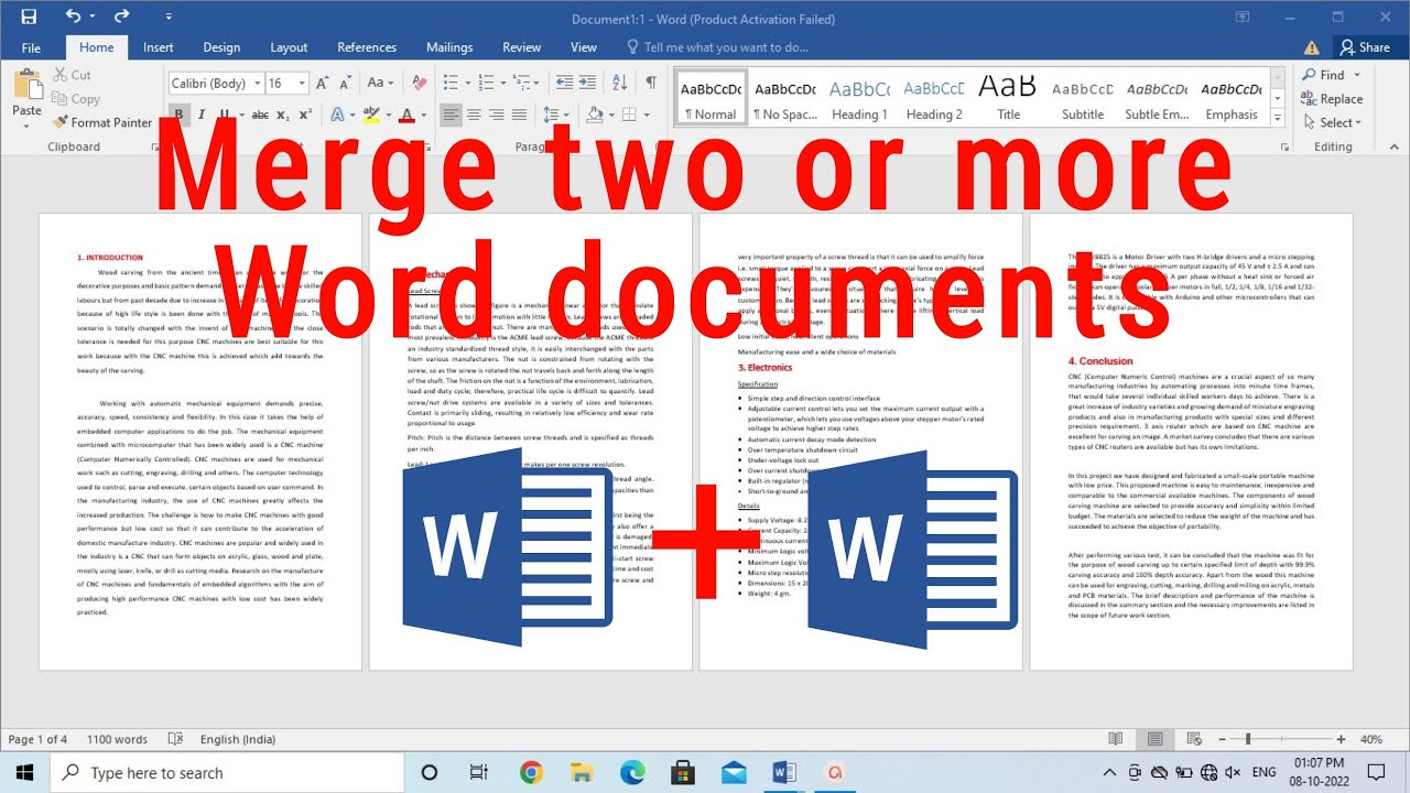 How To Merge Multiple Word Documents In Microsoft Office How To Merge Multiple Word Documents In Microsoft Office