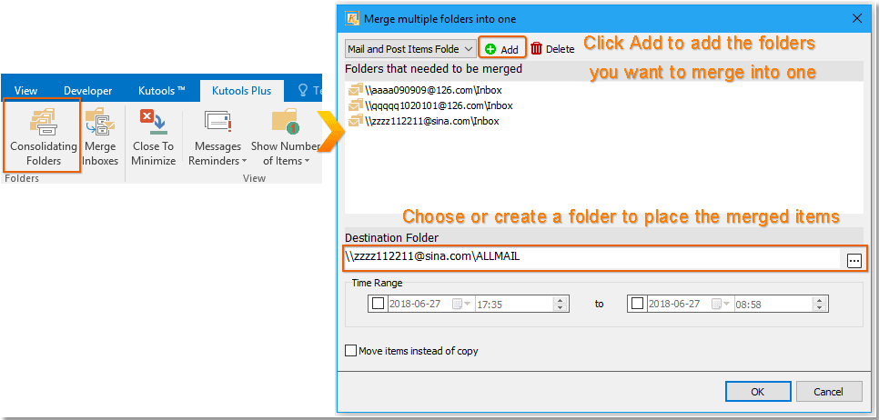 How To Merge Two Folders Without Duplicates Into One Folder In Outlook How To Merge Two Folders Without Duplicates Into One Folder In Outlook