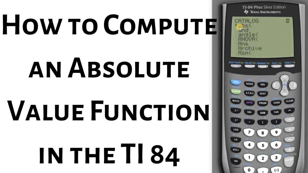Unraveling Absolute Value on Your TI-84 Unraveling Absolute Value on Your TI-84