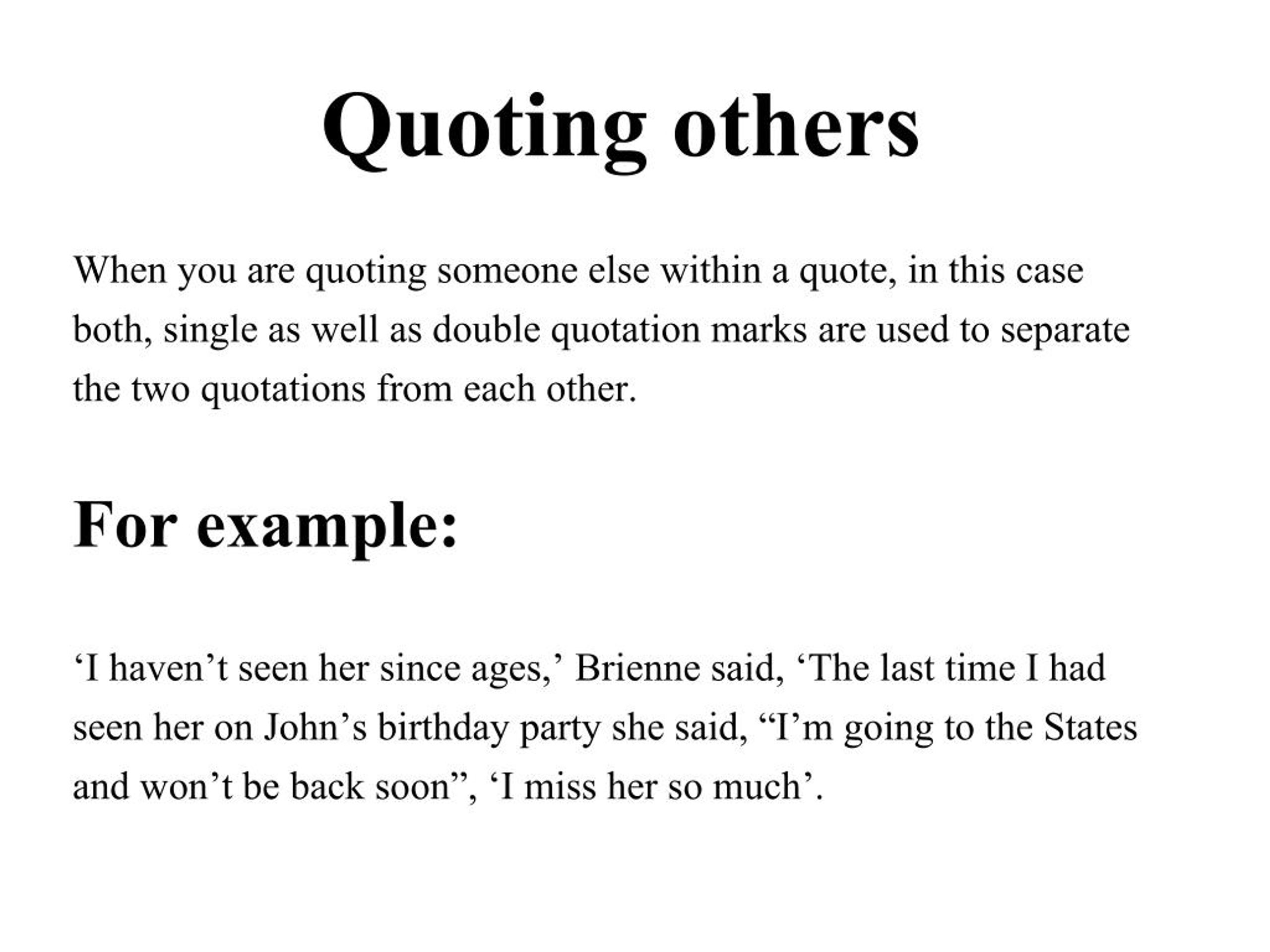 Mastering the Art of Nested Quotation Marks