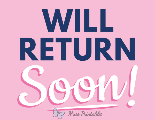 A Promise: I'll Be Back
