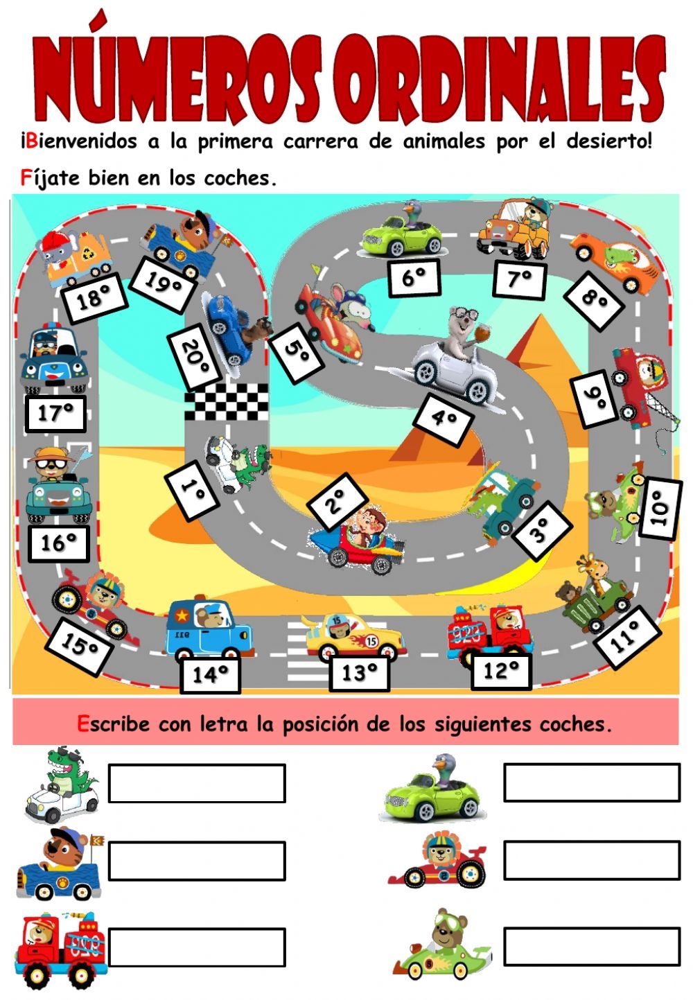 Los Numeros Ordinales Numeros Cardinales Y Ordinales Matematicas Segundo Primaria 7 Anos Los Numeros Ordinales Numeros Cardinales Y Ordinales Matematicas Segundo Primaria 7 Anos