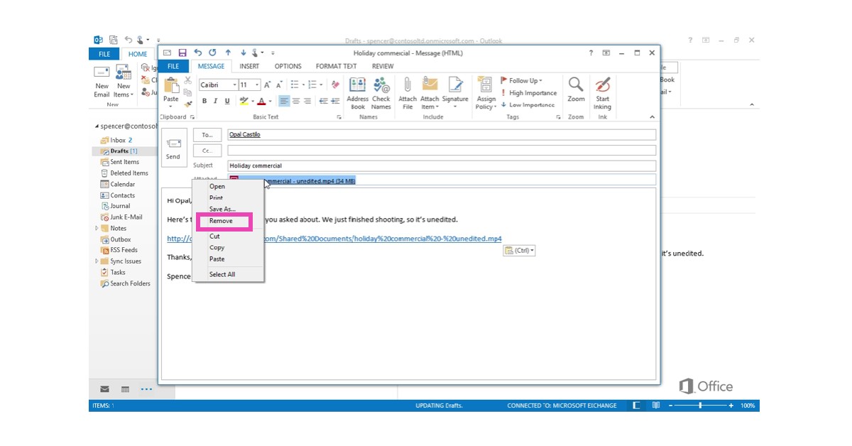 Why are my Outlook emails stuck in the Outbox?