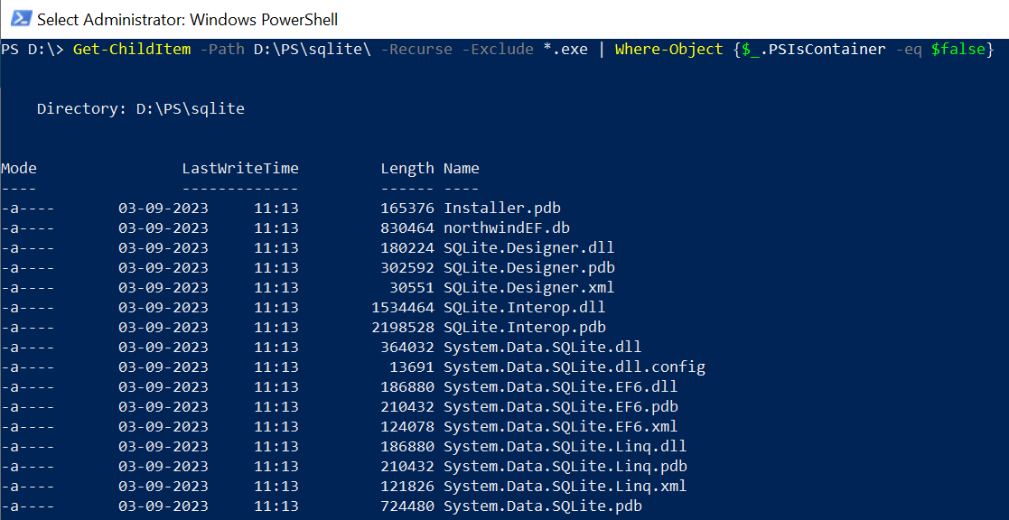 How to List Files in PowerShell