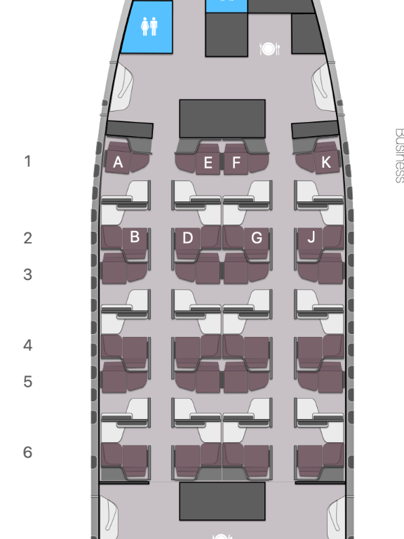 Qatar Airways Aerolopa Detailed Aircraft Seat Plans Qatar Airways Aerolopa Detailed Aircraft Seat Plans