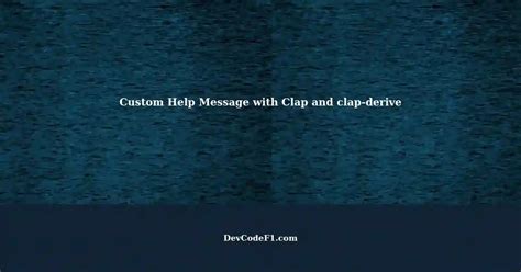 Unleash Rust Clap's Power: Help Table Guide