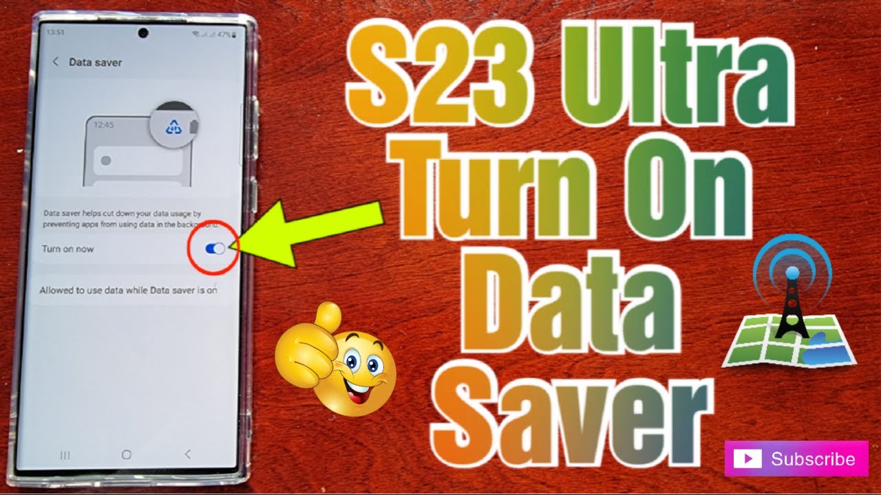 Samsung Galaxy S23 Ultra Turn On Data Saver Helps To Cut Down Your Data Usage Youtube