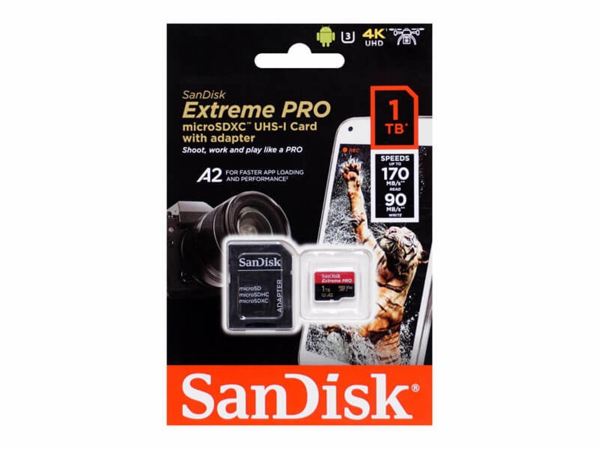 Experience Extreme Storage with SanDisk 1TB Micro SD