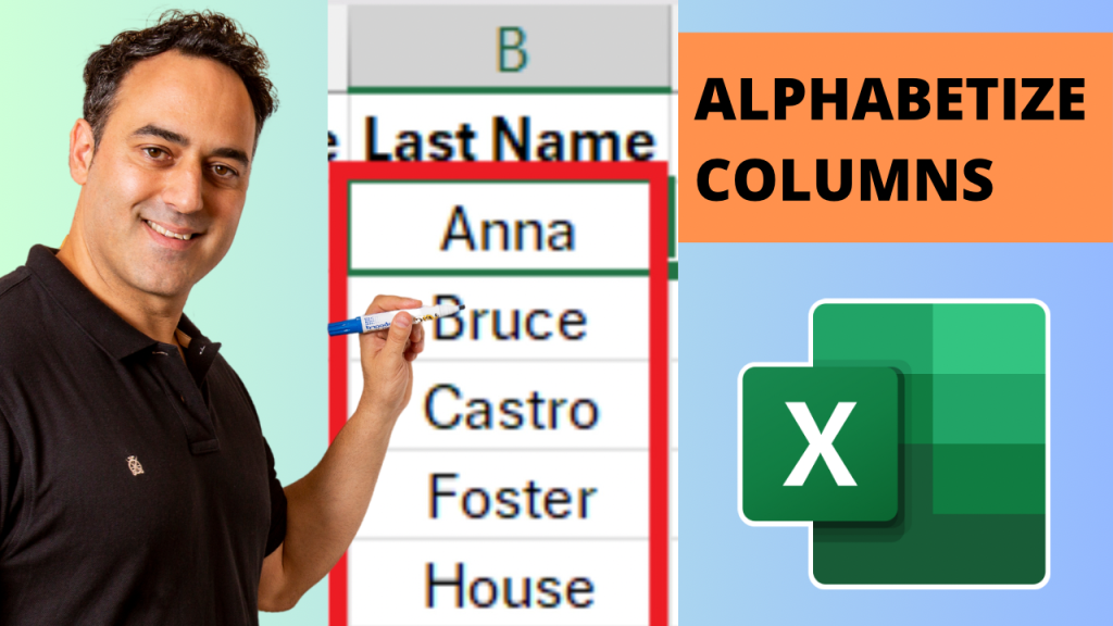 Sort By Name In Excel Quick Tips To Alphabetize Column Myexcelonline Sort By Name In Excel Quick Tips To Alphabetize Column Myexcelonline