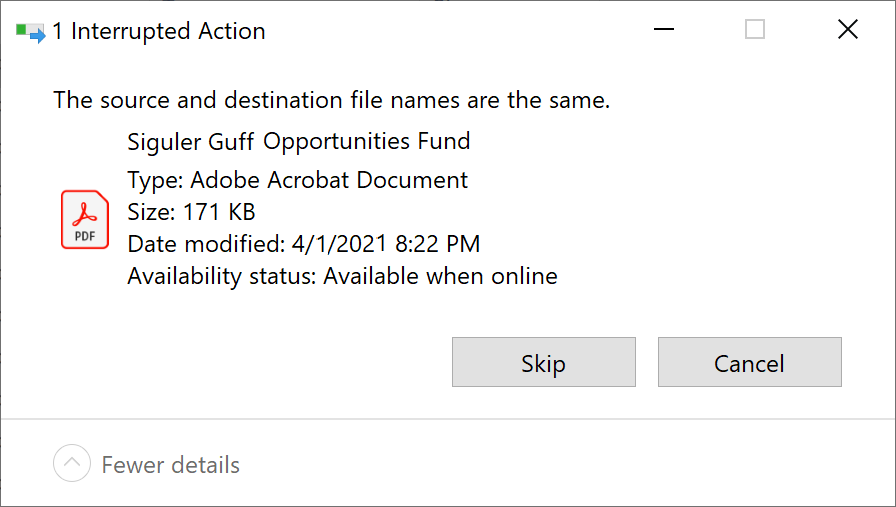 File Names: Source vs. Destination