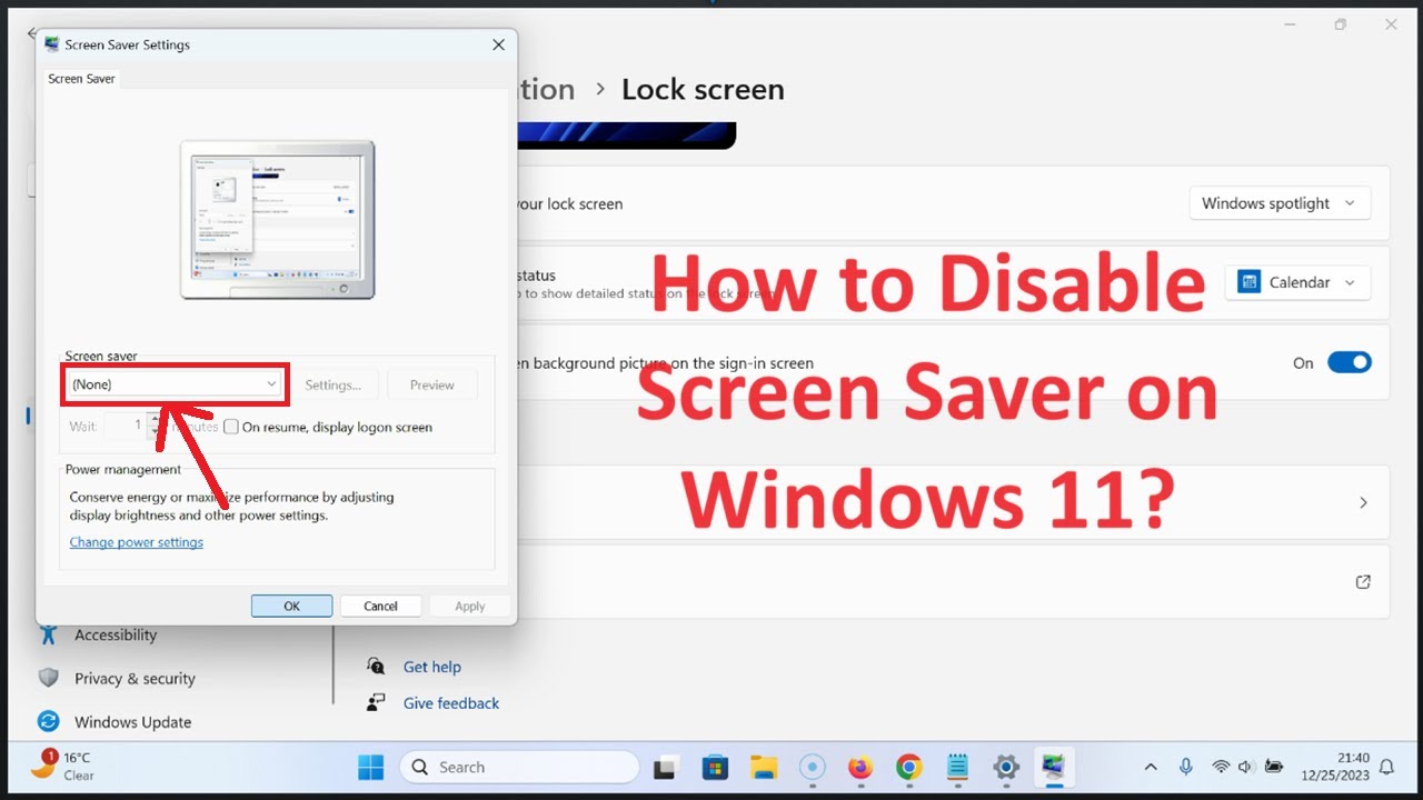 How to Stop Your PC Screensaver