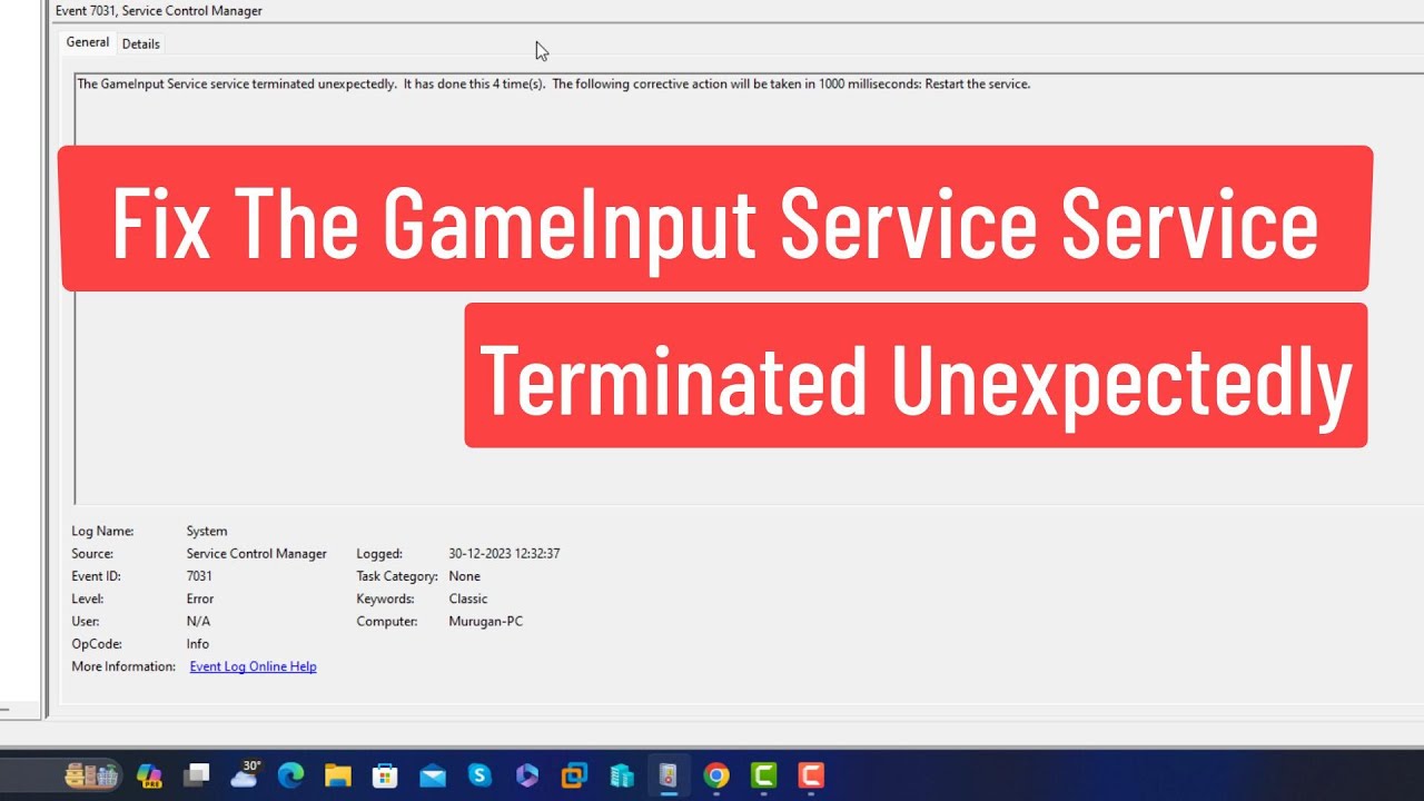 Overcoming Error: GameInput Service Termination Overcoming Error: GameInput Service Termination