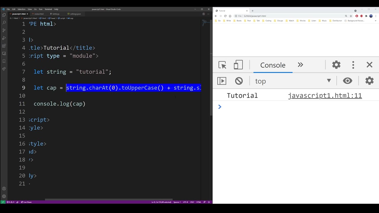 Uppercase Javascript Uppercase Javascript