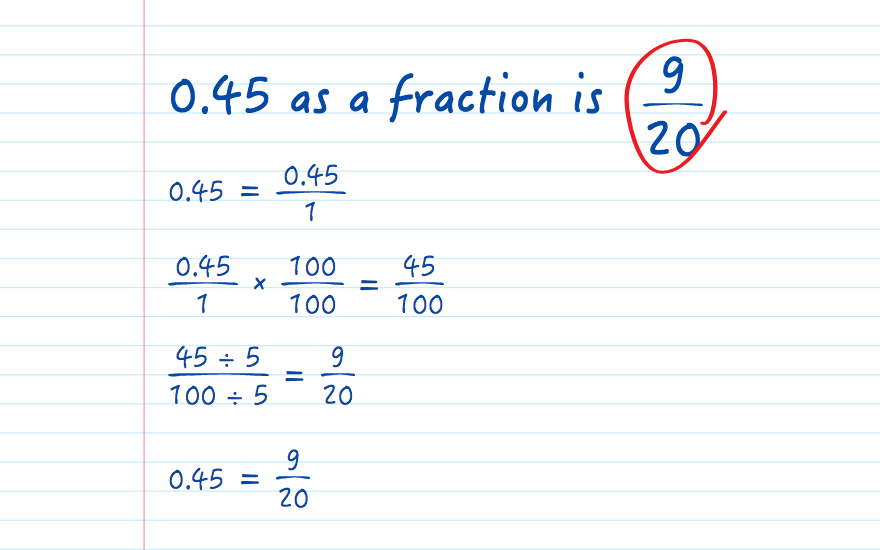 The Fraction for 0.45: Simple Math. The Fraction for 0.45: Simple Math.